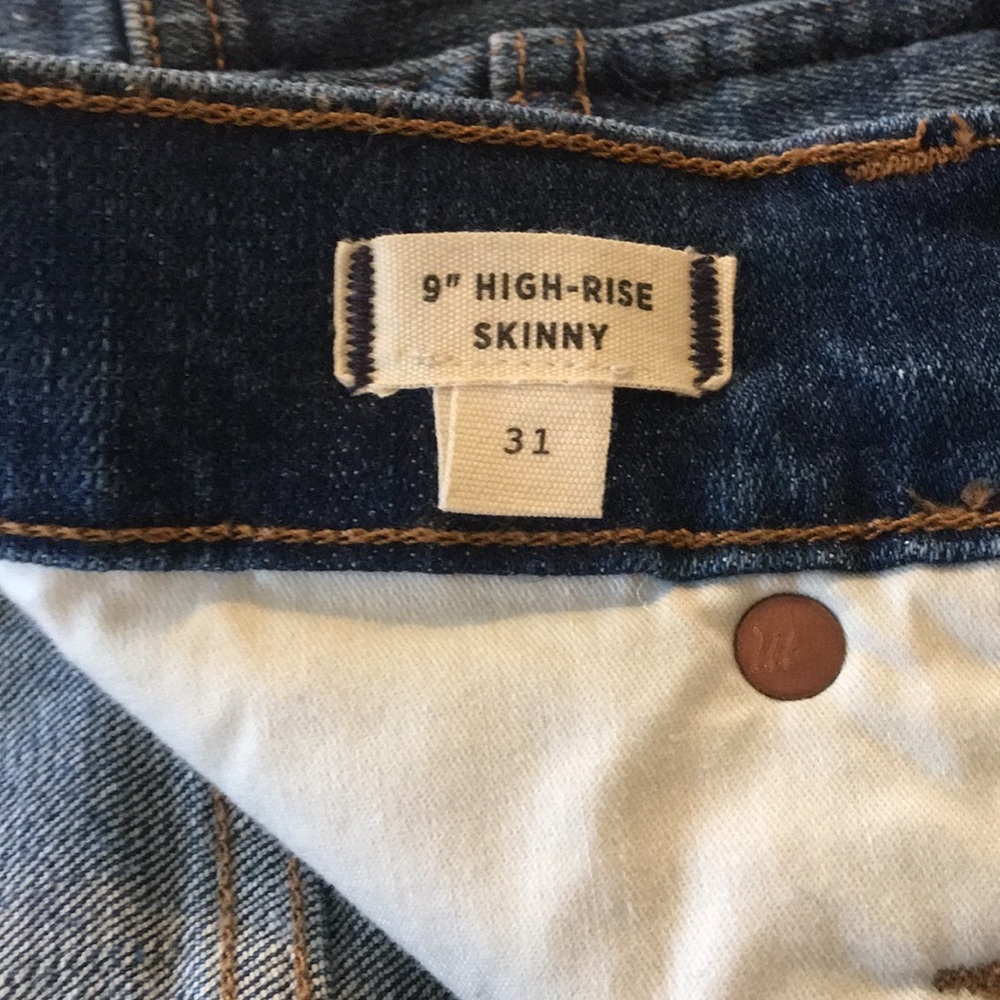 Madewell high rise skinny jeans NWOT size 31